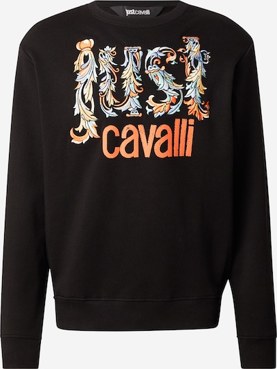 Just Cavalli Collegepaita värissä turkoosi / vaaleansininen / oranssi / musta, Tuotenäkymä