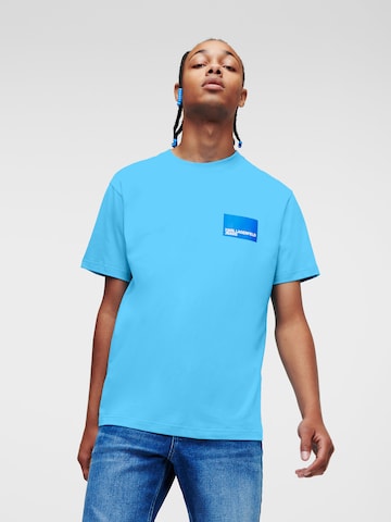KARL LAGERFELD JEANS - Camiseta en azul: frente