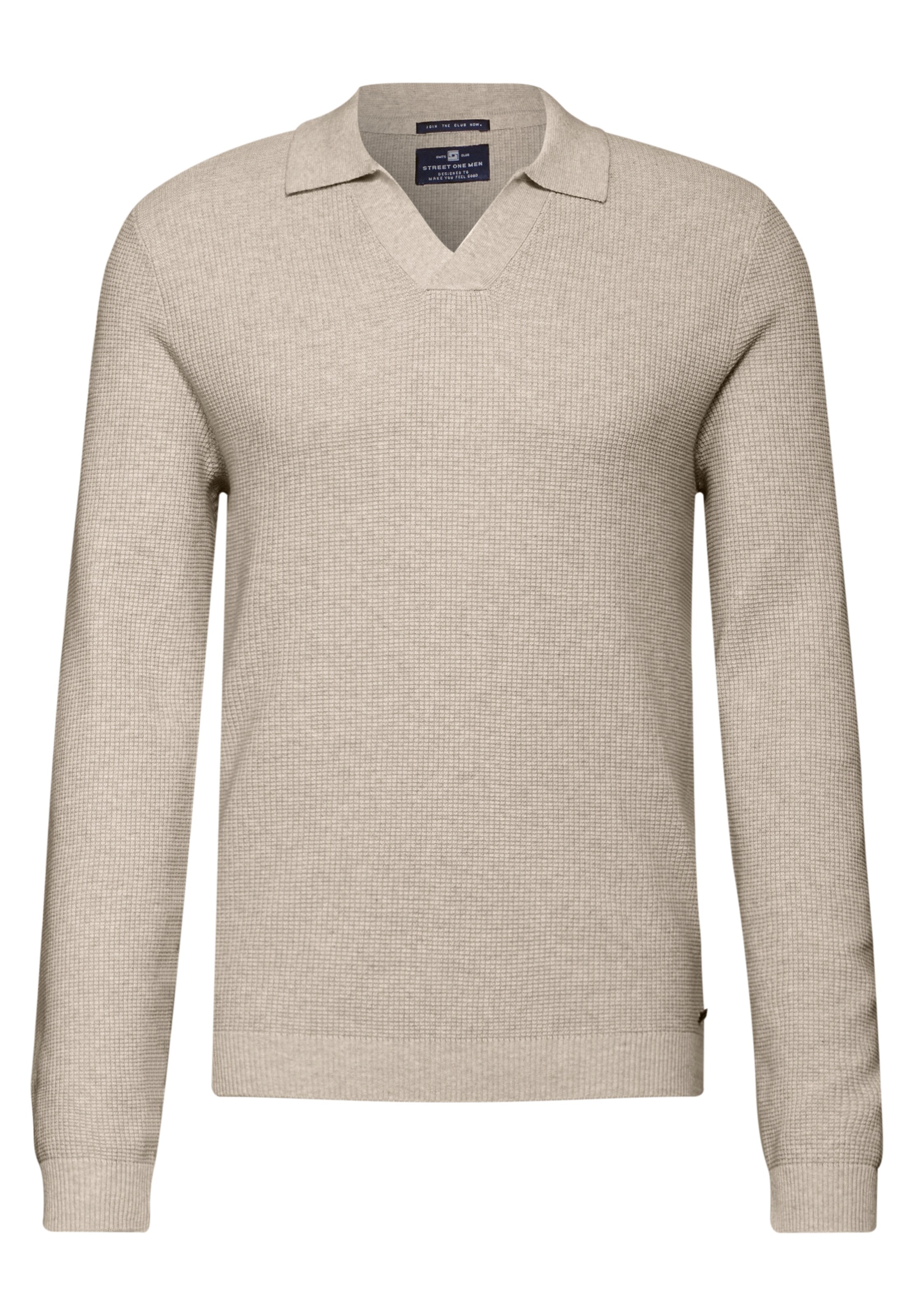Street One MEN Sweater in Beige: front