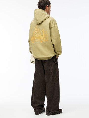 Pull&Bear Sweatshirt i grön