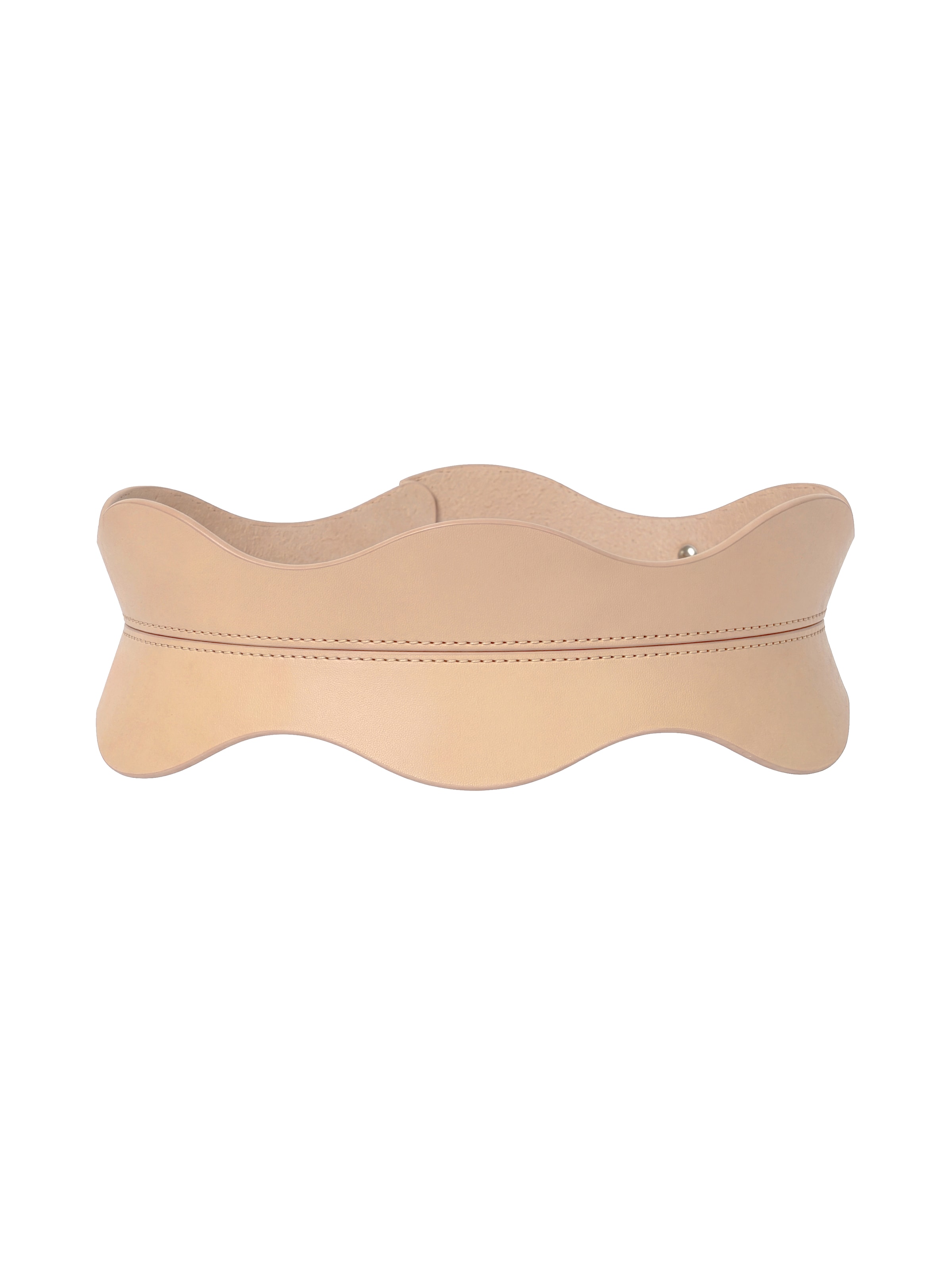 Haute Cuir Riem 'Fira Corset Belt' in Beige: voorkant