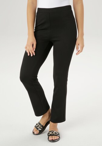 Aniston SELECTED Bootcut Hose in Schwarz: predná strana