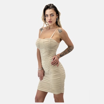 Elara Coctailkjole i beige