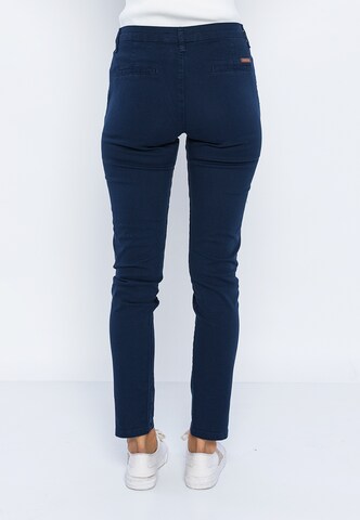Giorgio di Mare - Slimfit Pantalón chino 'Serafina' en azul