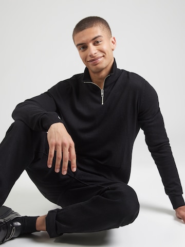 JACK & JONES Свитер 'JJEEmil' в Черный: спереди