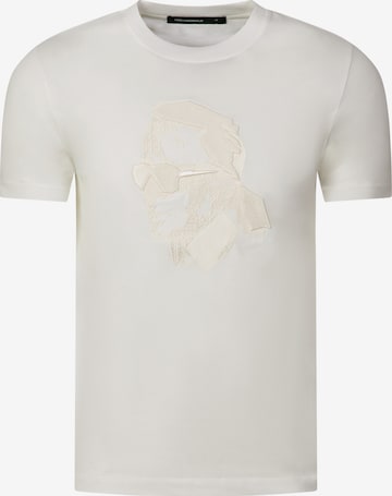Karl Lagerfeld T-shirt i beige: framsida