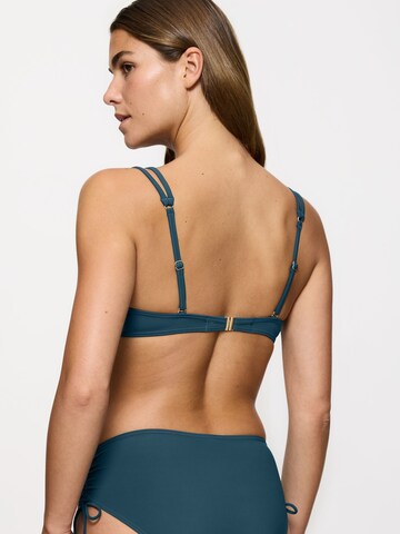 TRIUMPH Push-up Bügel-Bikini-Top ' Summer Twist ' in Blau