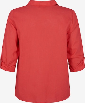 Camicia da donna 'VFLEX' di Zizzi in rosso