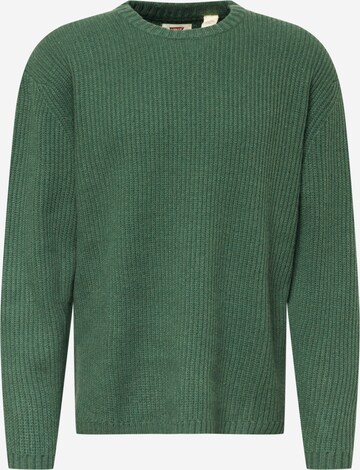 LEVI'S ® Sveter 'Battery Crewneck Sweater' - Zelená: predná strana