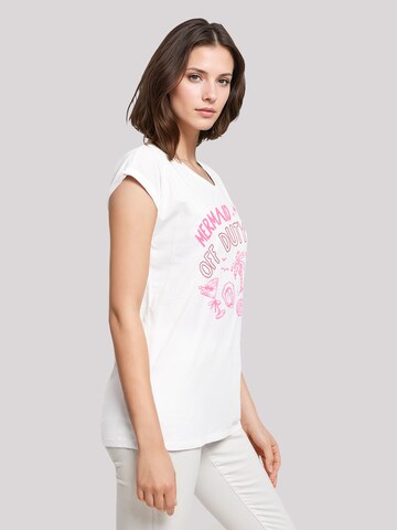 T-shirt 'Mermaid Of Duty' F4NT4STIC en blanc