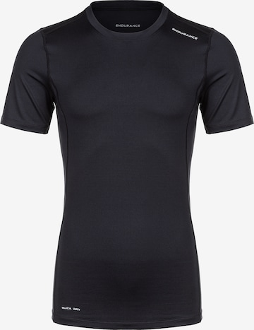 ENDURANCE Performance Shirt 'Power' in Black: front