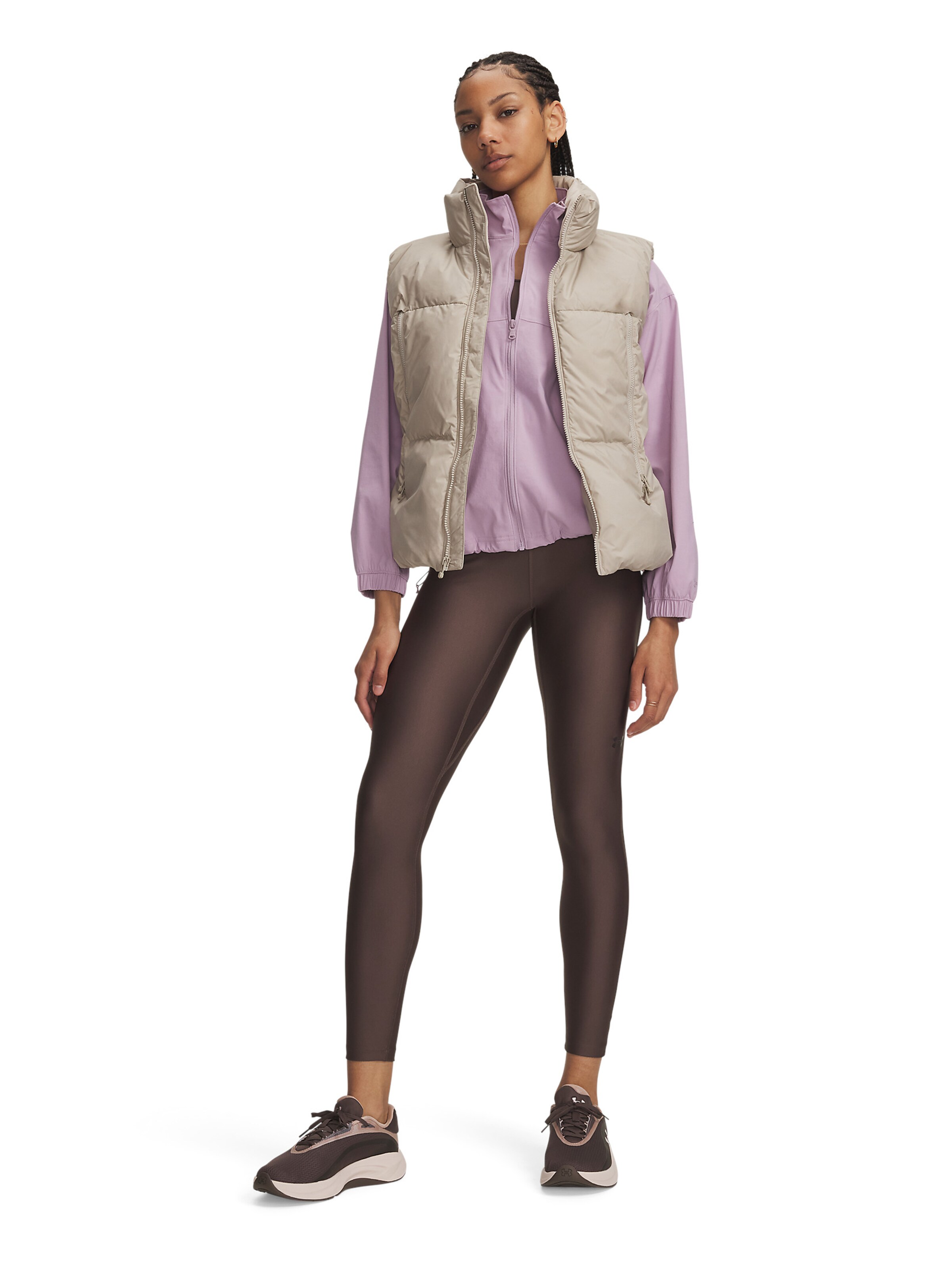 UNDER ARMOUR Skinny Sportbroek in Bruin