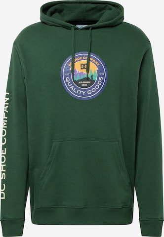 DC Shoes Sweatshirt 'OUTDOORSMAN ' in Green: front