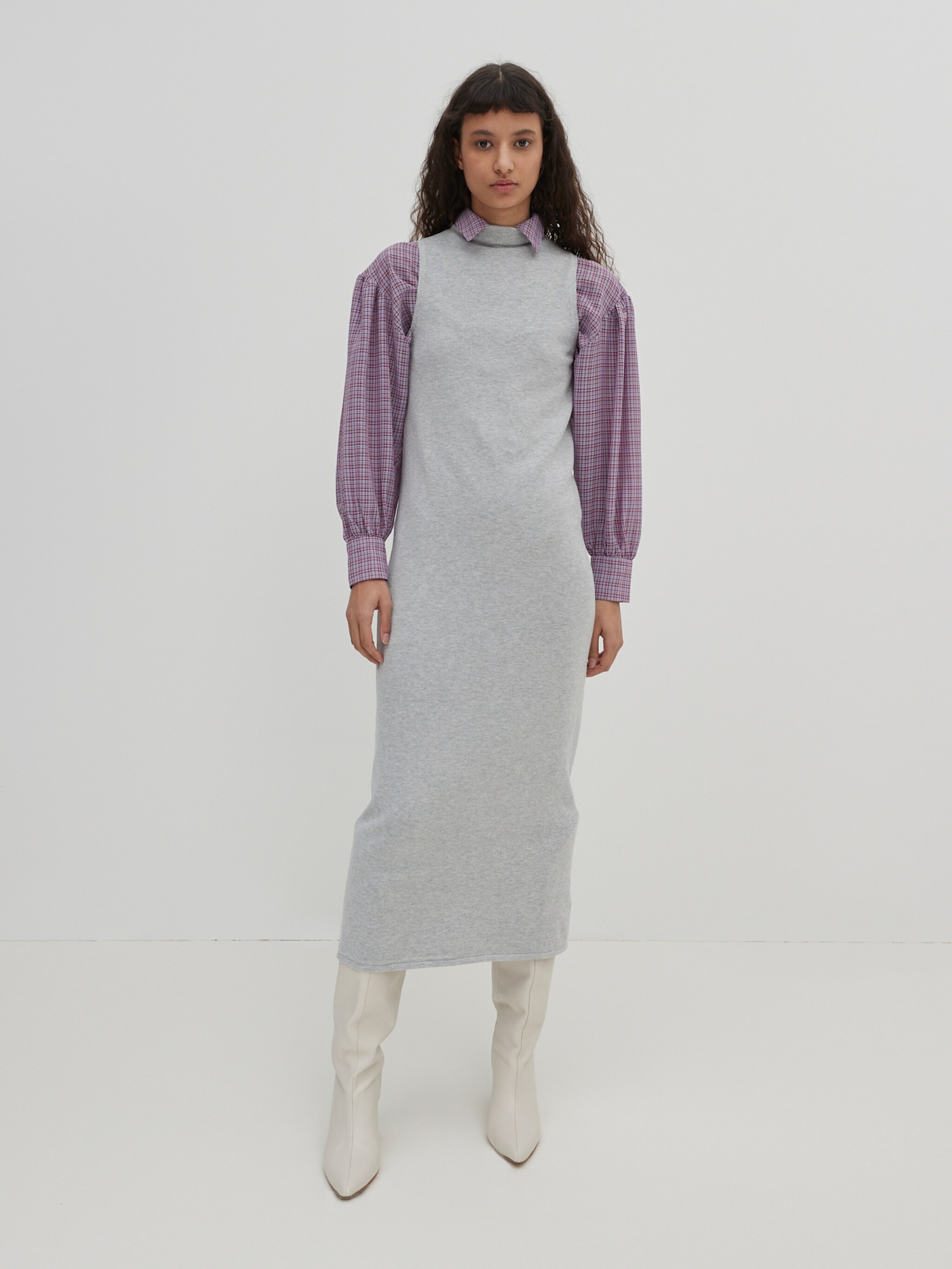 EDITED Produkte Kleid 'Alisha' graumeliert