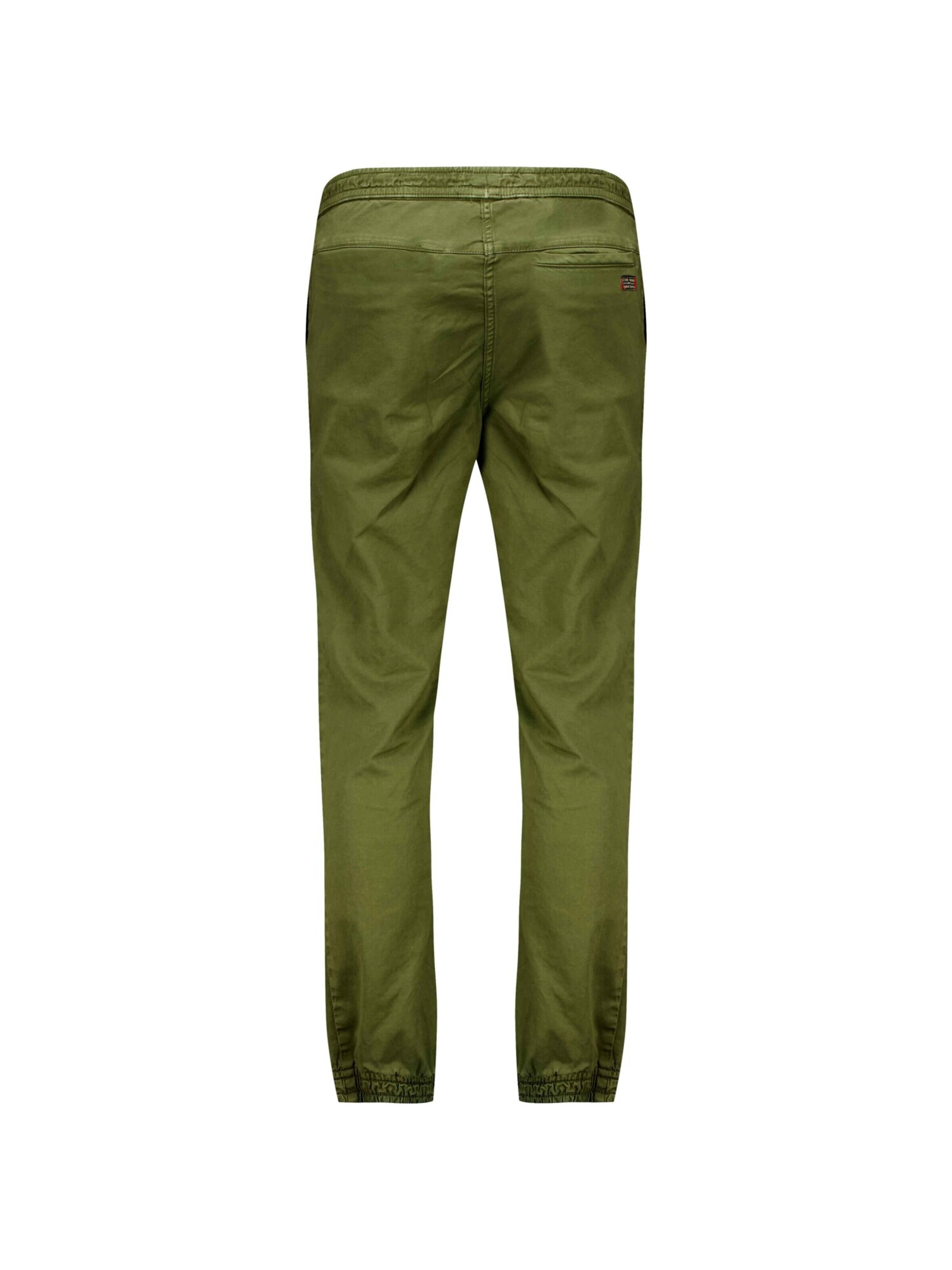 Coupe slim Pantalon Deeluxe en vert