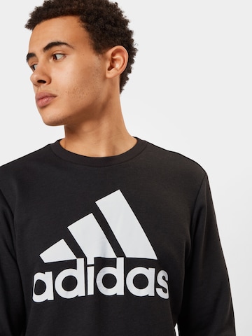 Hanorac sport 'Essentials Big Logo' de la ADIDAS SPORTSWEAR pe negru