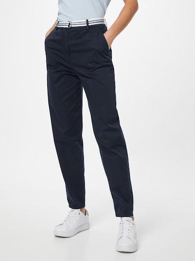 TOMMY HILFIGER Hose in türkis / dunkelblau / weiß, Modelansicht