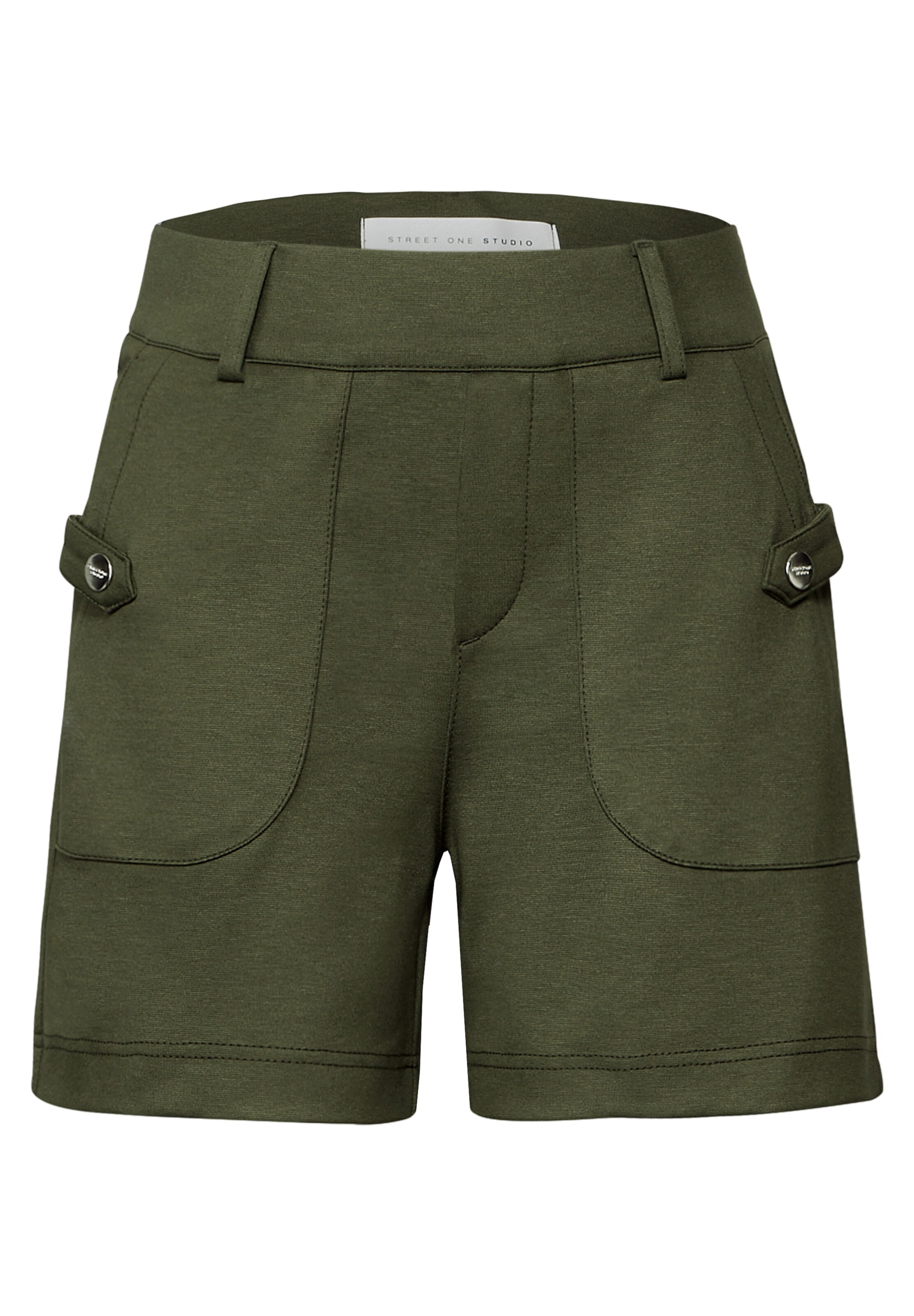 Street One Studio Loose fit Pants in Green: front