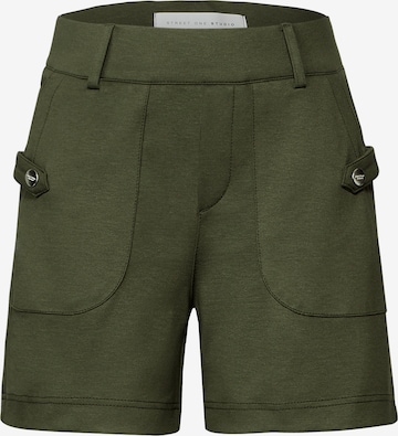 Street One Studio Loose fit Pants in Green: front