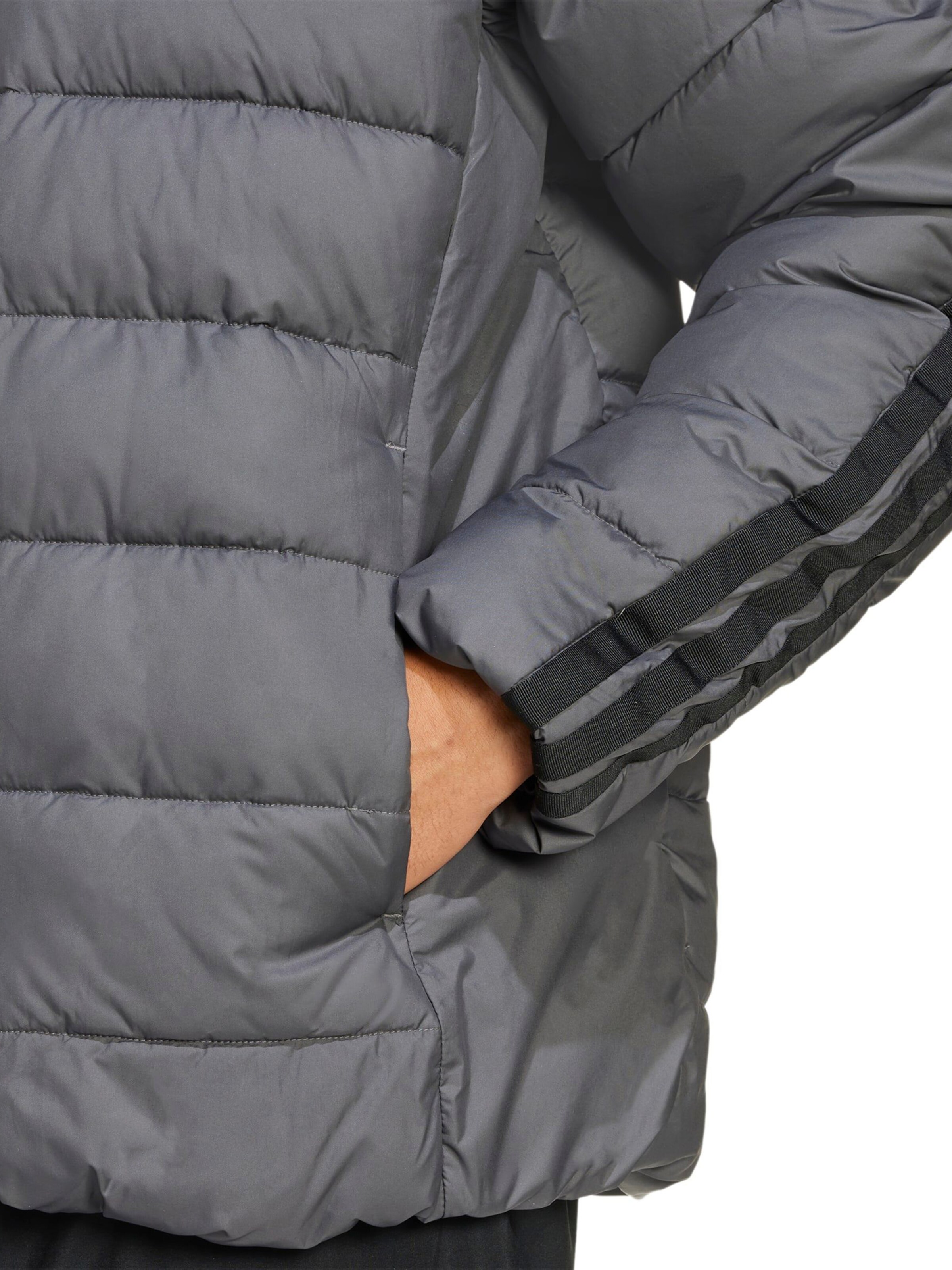 ADIDAS SPORTSWEAR Športna jakna 'ESS' | siva barva