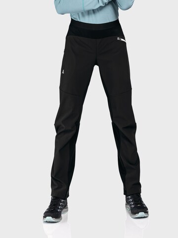 Schöffel Regular Outdoorbroek 'Rinnen' in Zwart: voorkant
