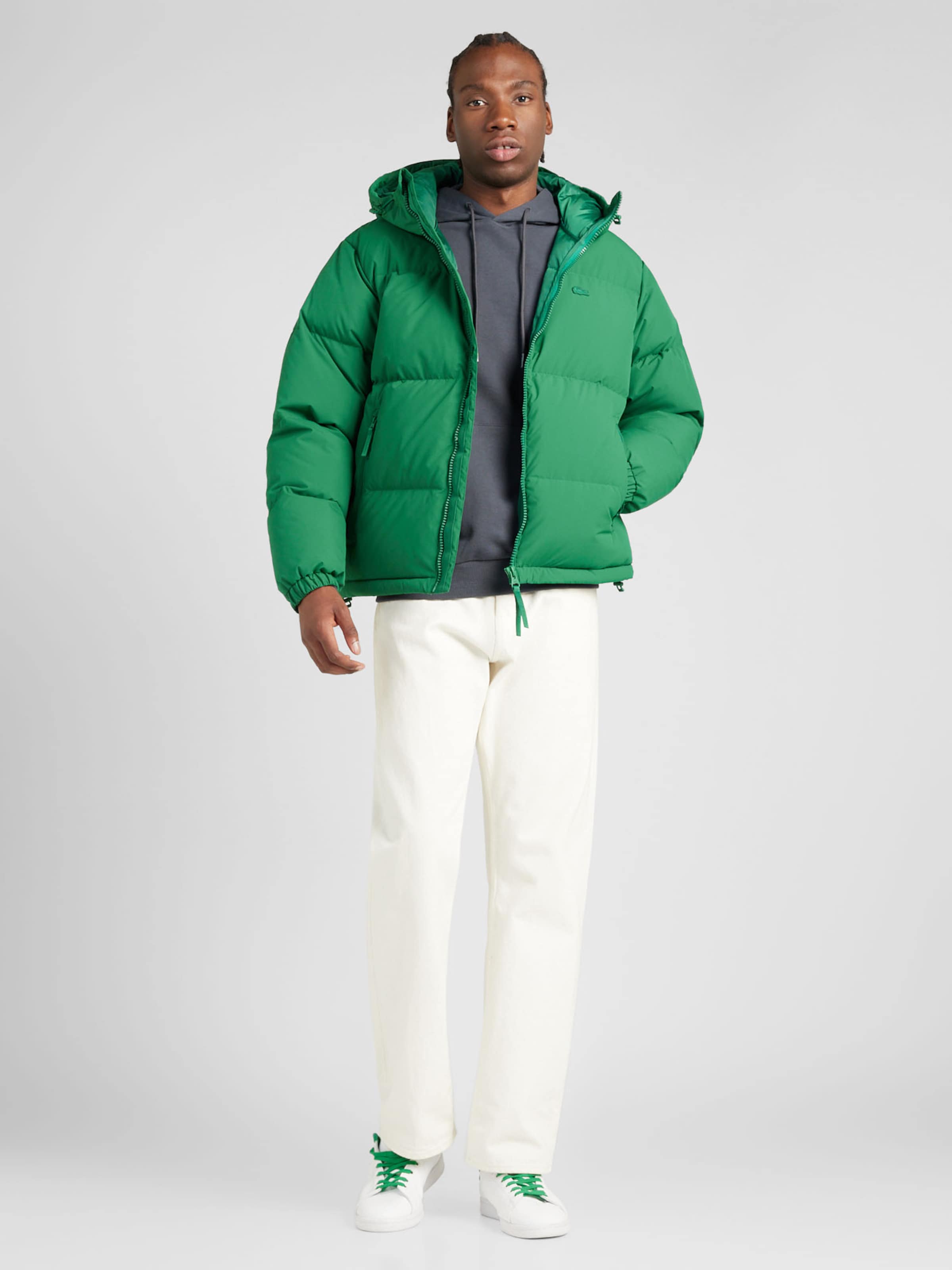 Lacoste green 2025 puffer jacket