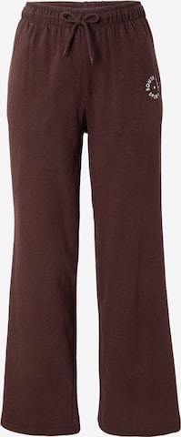 South Beach Szeroka nogawka Spodnie sportowe w kolorze brązowy: przód