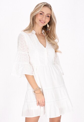 IZIA Dress in White: front