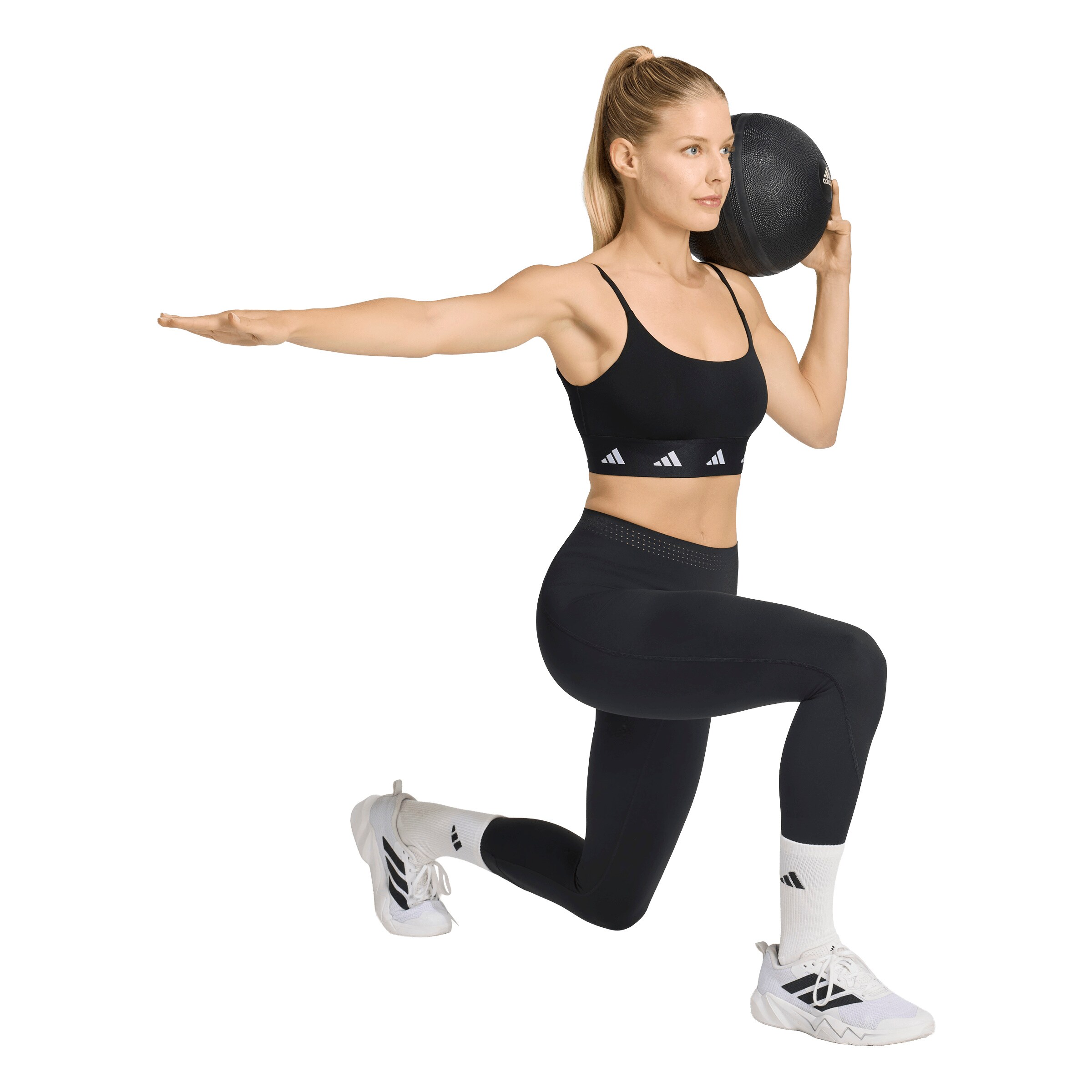 ADIDAS PERFORMANCE Μπουστάκι Αθλητικό σουτιέν σε μαύρο