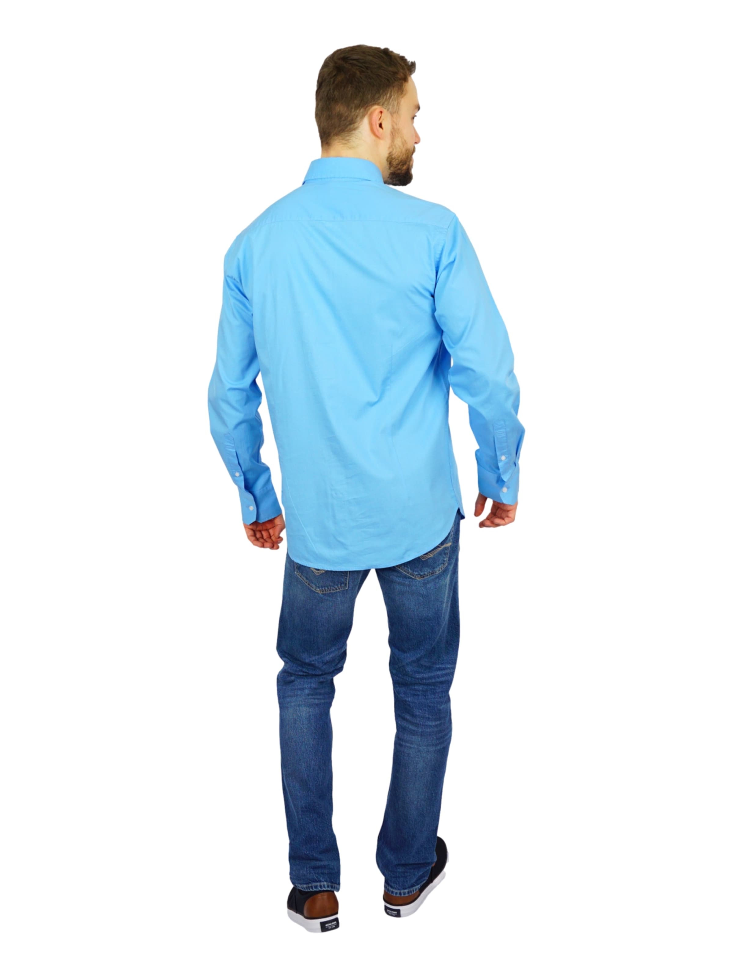 U.S. POLO ASSN. Regular fit Overhemd in Blauw