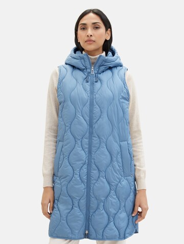 TOM TAILOR Bodywarmer in Blauw: voorkant