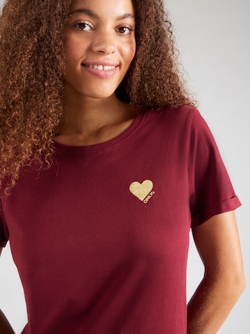 Tricou 'ONLKITA' de la ONLY pe roșu