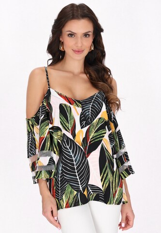 faina - Blusa 'Fashion Look' en verde: frente