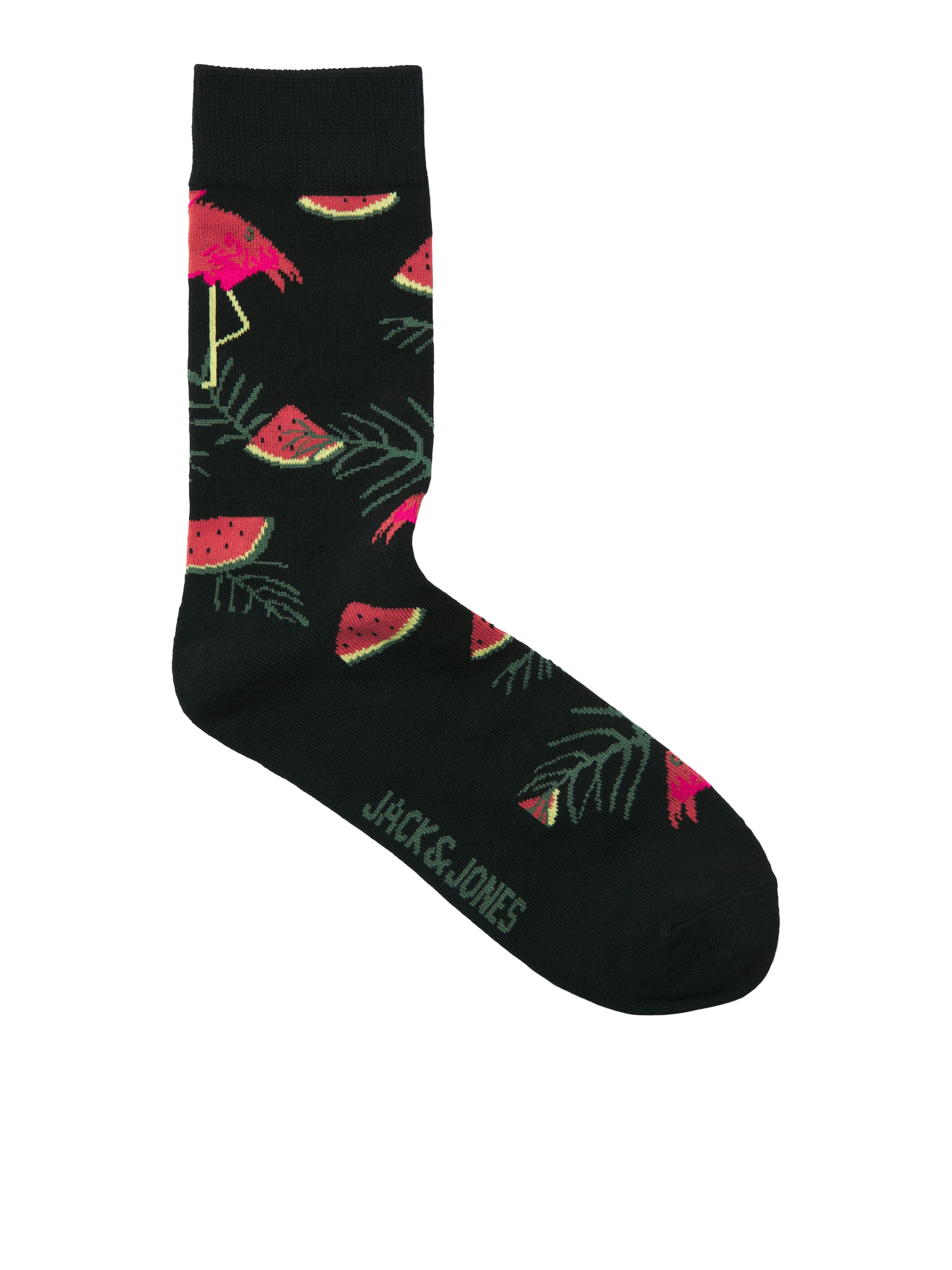 JACK & JONES Socks 'JACFLAMINGO' in Black