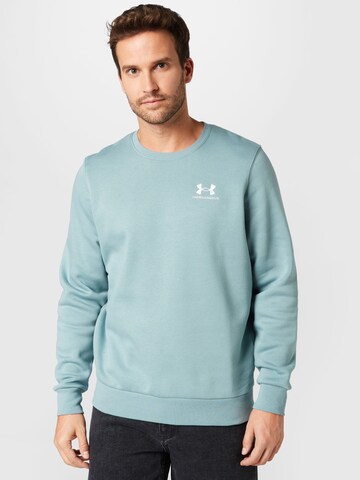 UNDER ARMOUR Athletic Sweatshirt in Green: front