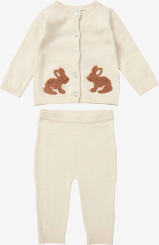 Rock a Bye Baby Boutique Set 'Hase' in Weiß: Vorderseite