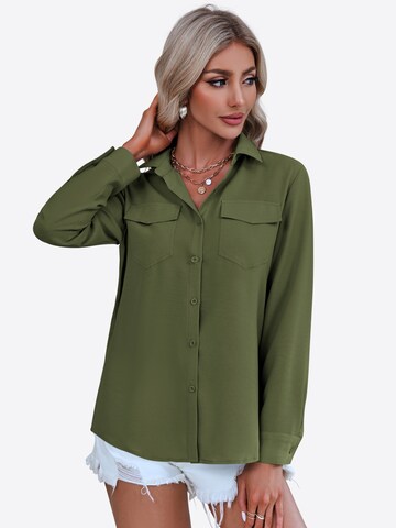 Chemisier Imily Bela en vert : devant