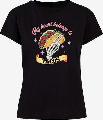 F4NT4STIC Shirt in Zwart: voorkant