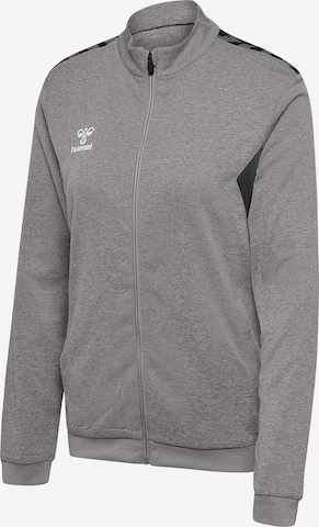 Hummel Sportsweatjacke in Grau