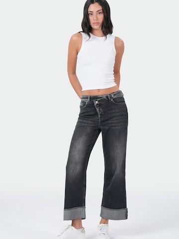 M.O.D MIRACLE OF DENIM - Pierna ancha Vaquero en gris: frente