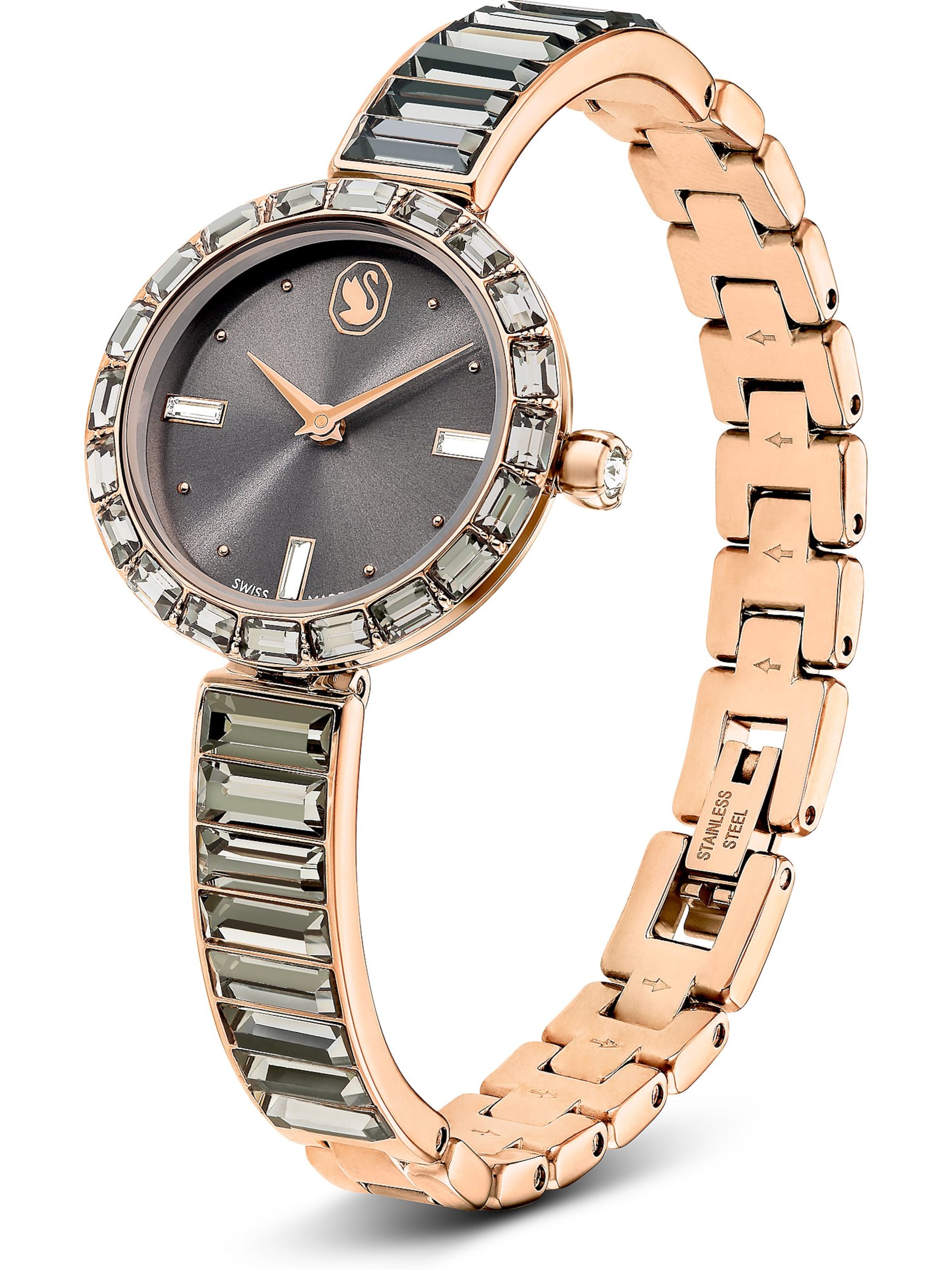 Swarovski Analoguhr in Grau