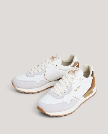 Sneaker bassa 'Brit Elite' di Pepe Jeans in bianco