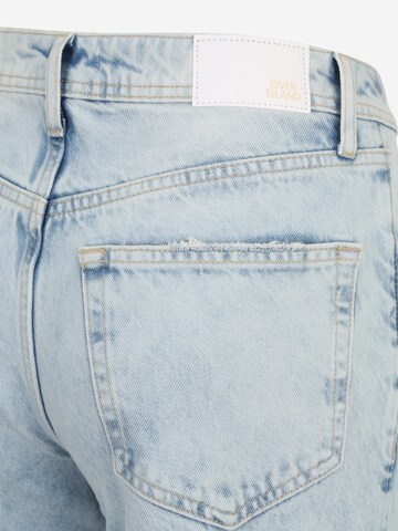 River Island Petite Regular Jeans in Blauw