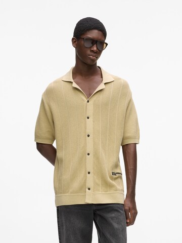 KARL LAGERFELD JEANS Вязаная кофта в Зеленый: спереди