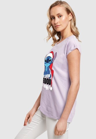 ABSOLUTE CULT Shirt 'Lilo And Stitch - Just How Good' in Lila