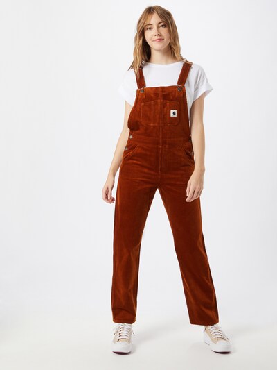 Carhartt WIP Latzhose in orangerot, Modelansicht