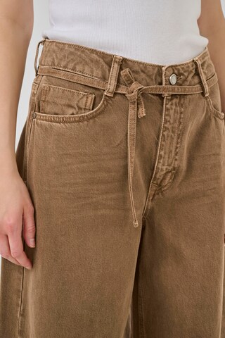My Essential Wardrobe Wide Leg Jeans 'Karo' i brun