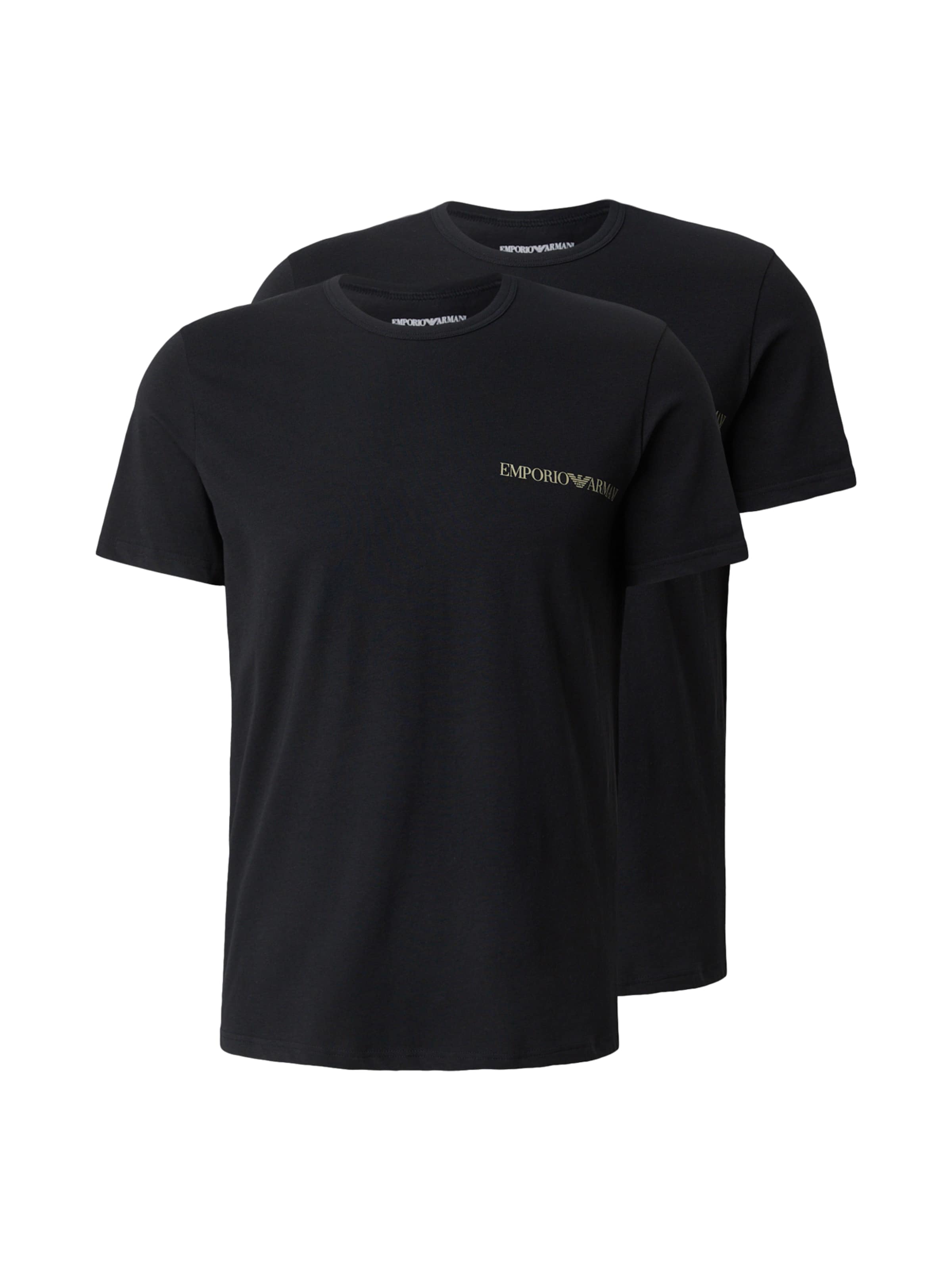 Maglietta di Emporio Armani in nero: frontale