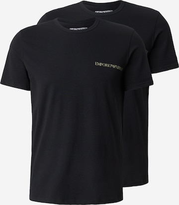 Maglietta di Emporio Armani in nero: frontale
