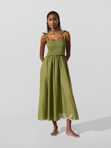 Karl Lagerfeld Rannakleit 'K/Signatur', värv roheline: eest vaates